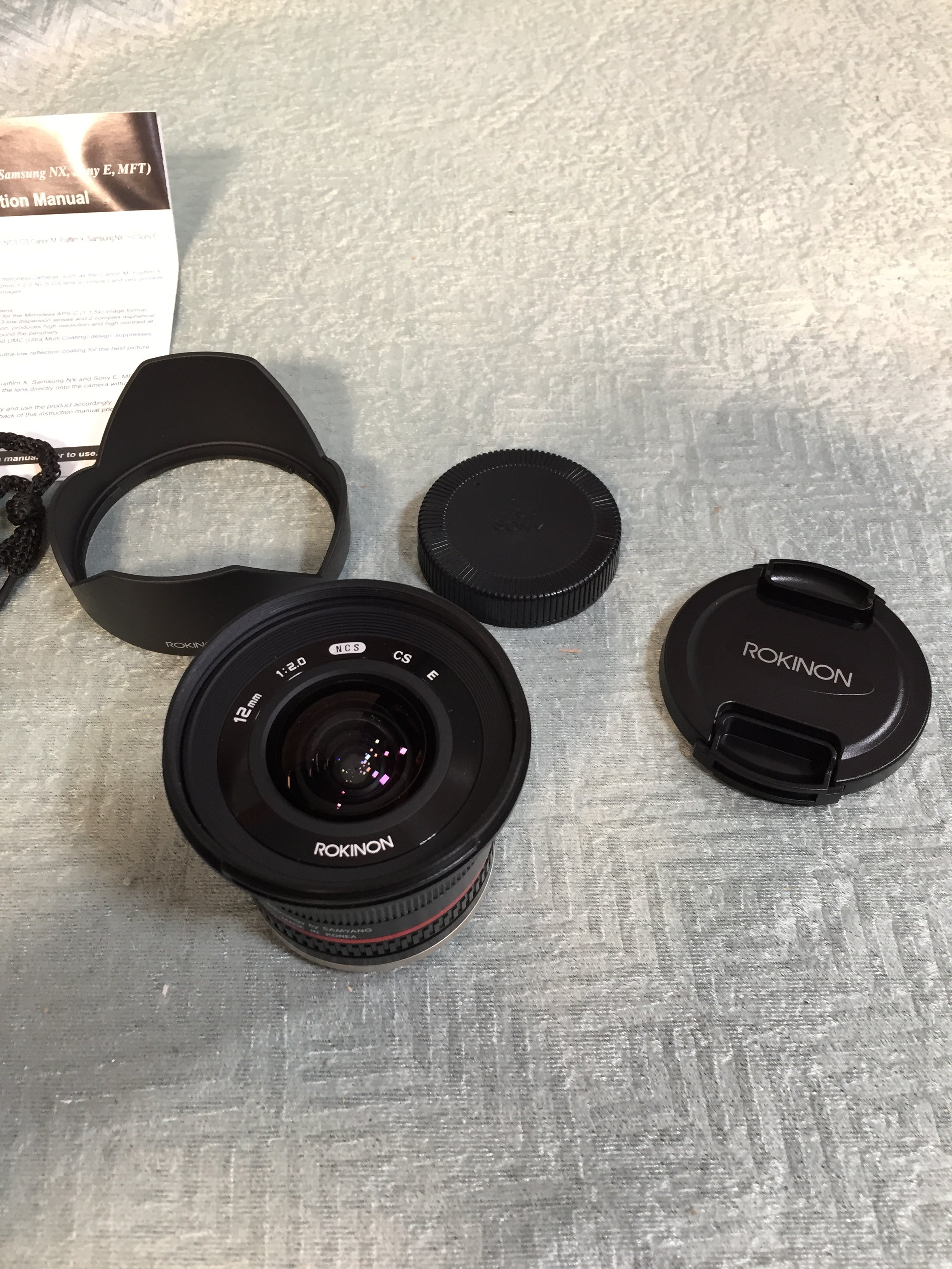 Rokinon 12mm F2.0 NCS CS Ultra Wide Angle Lens Sony E-Mount (NEX) Black-RK12M-E (7578965377262)